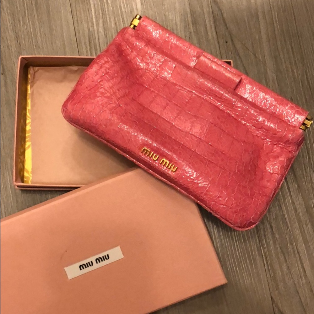 Miu Miu Pink Clutch